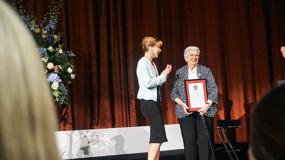 Recibiendo el President’s Award en Londres, 2017