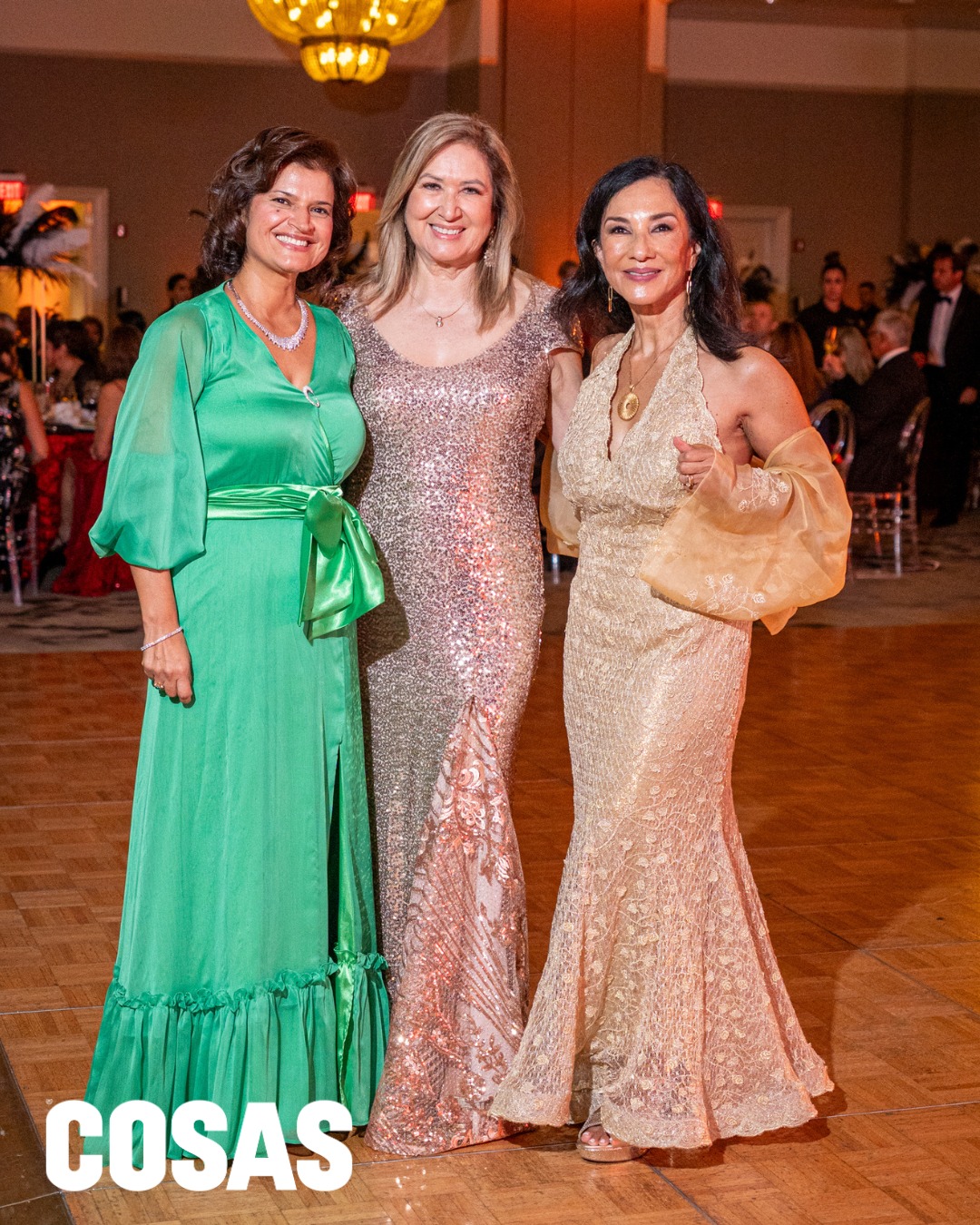 Ericka Domínguez, Violeta Cepeda y Patricia Scerpella