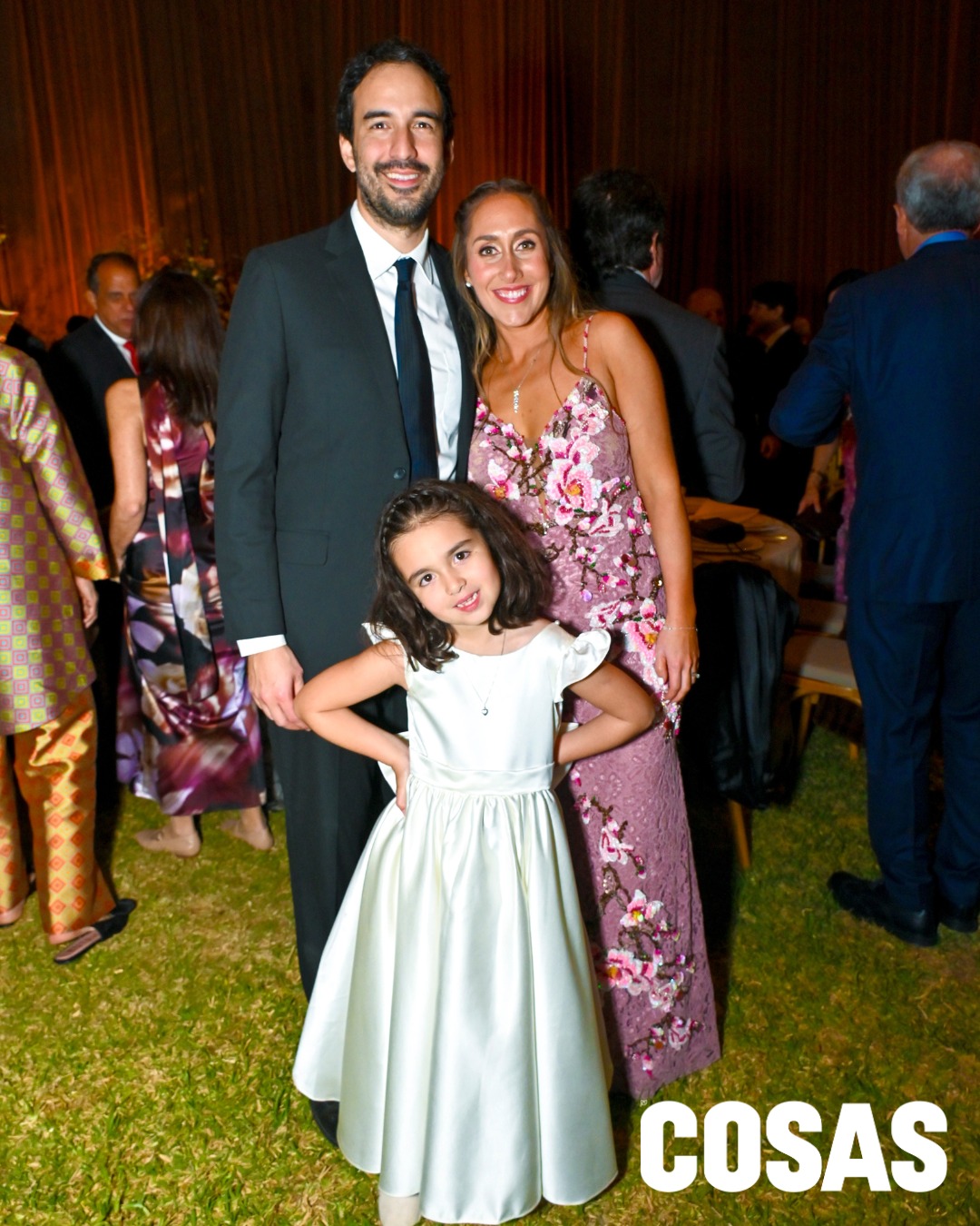 Franco Chaparro, Denisse Woodman y Rafaella Chaparro Woodman