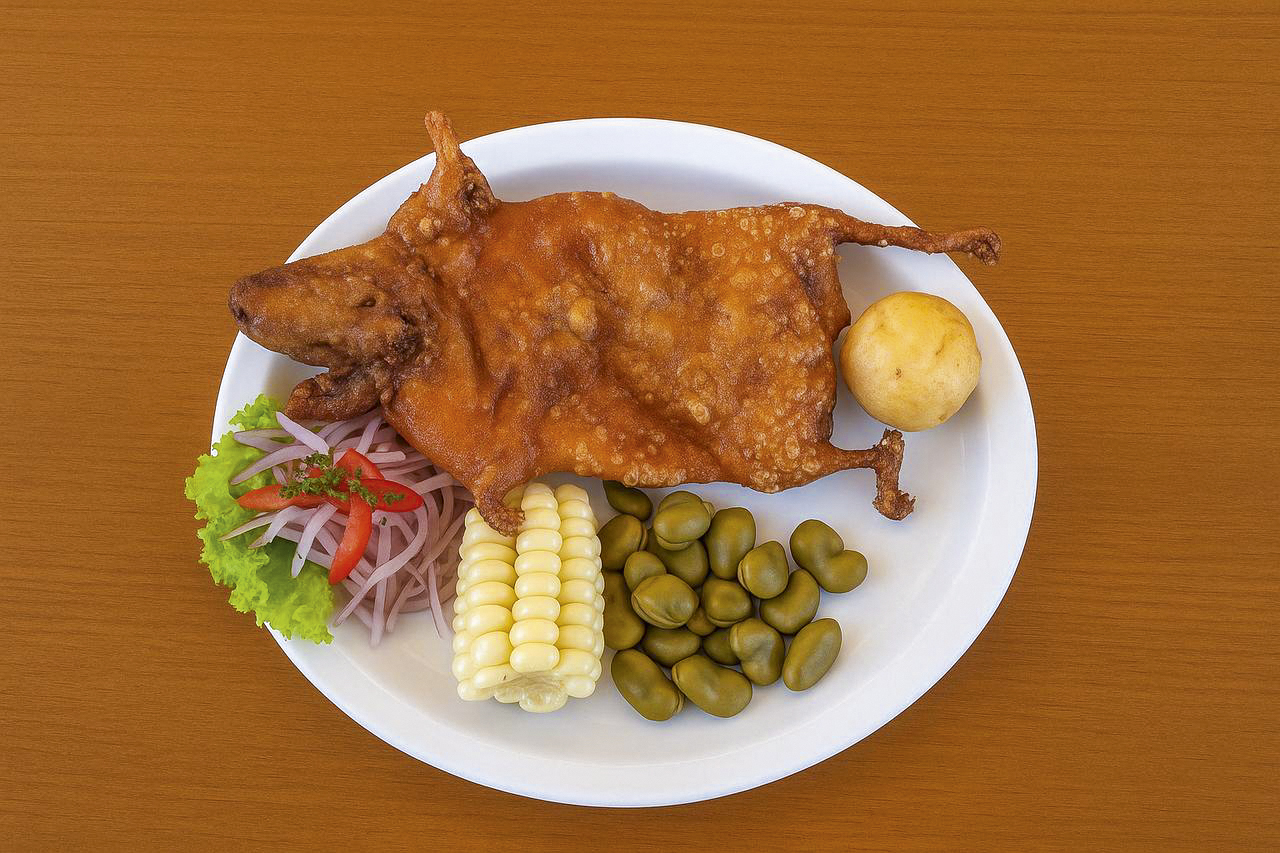 Cuy chactado de La Nueva Palomino.