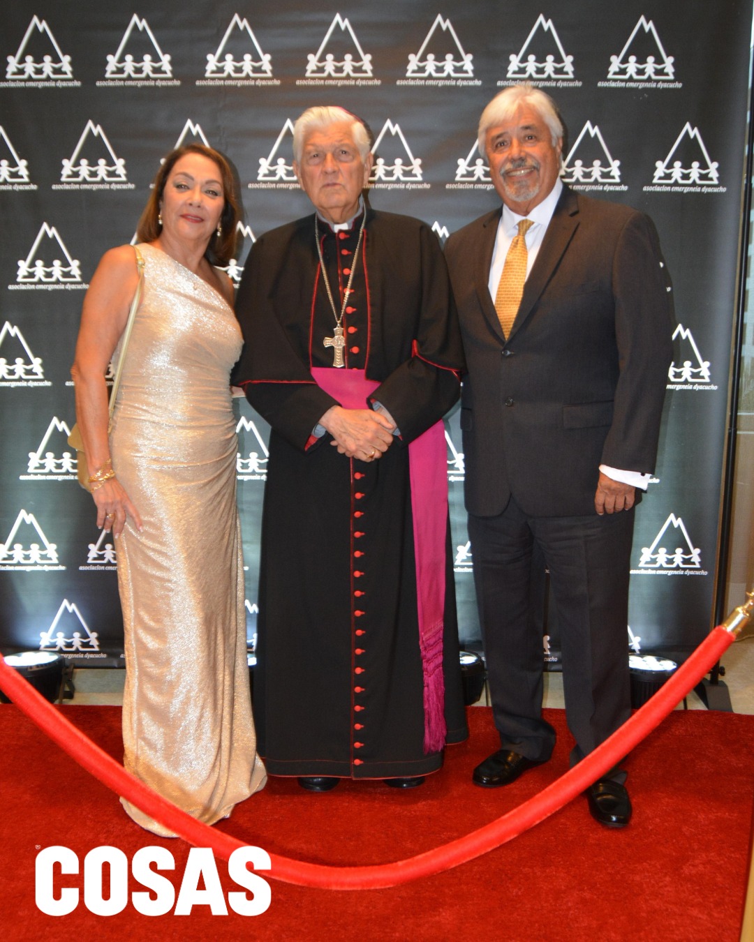 Marisol Chocano, Monseñor Piñeiro y Mario Gómez