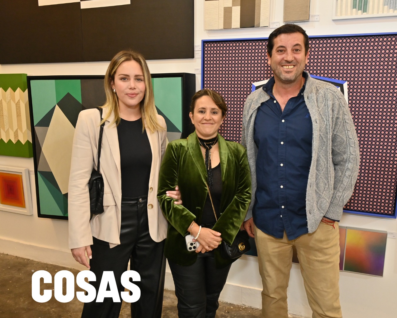 Olga Olaechea, Josefina Boza y Nicolás Boza