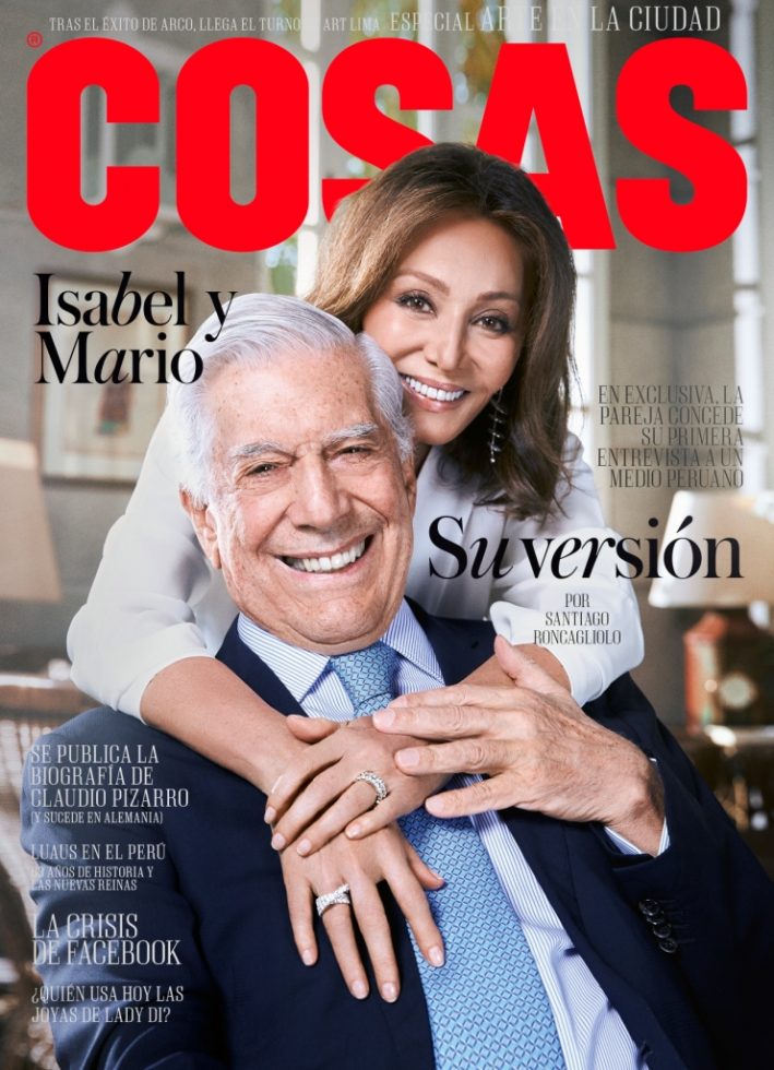 Mario Vargas Llosa e Isabel Preysler en una entrevista para COSAS realizada por el escritor Santiago Roncagliolo. 