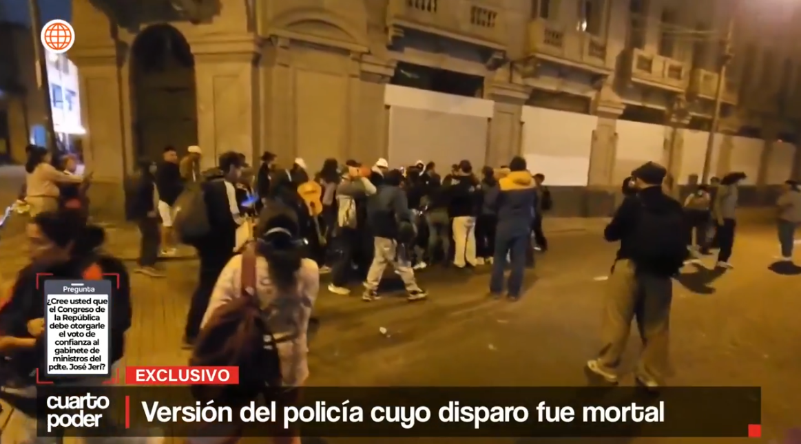 Manifestaciones centro de lima fallecido 