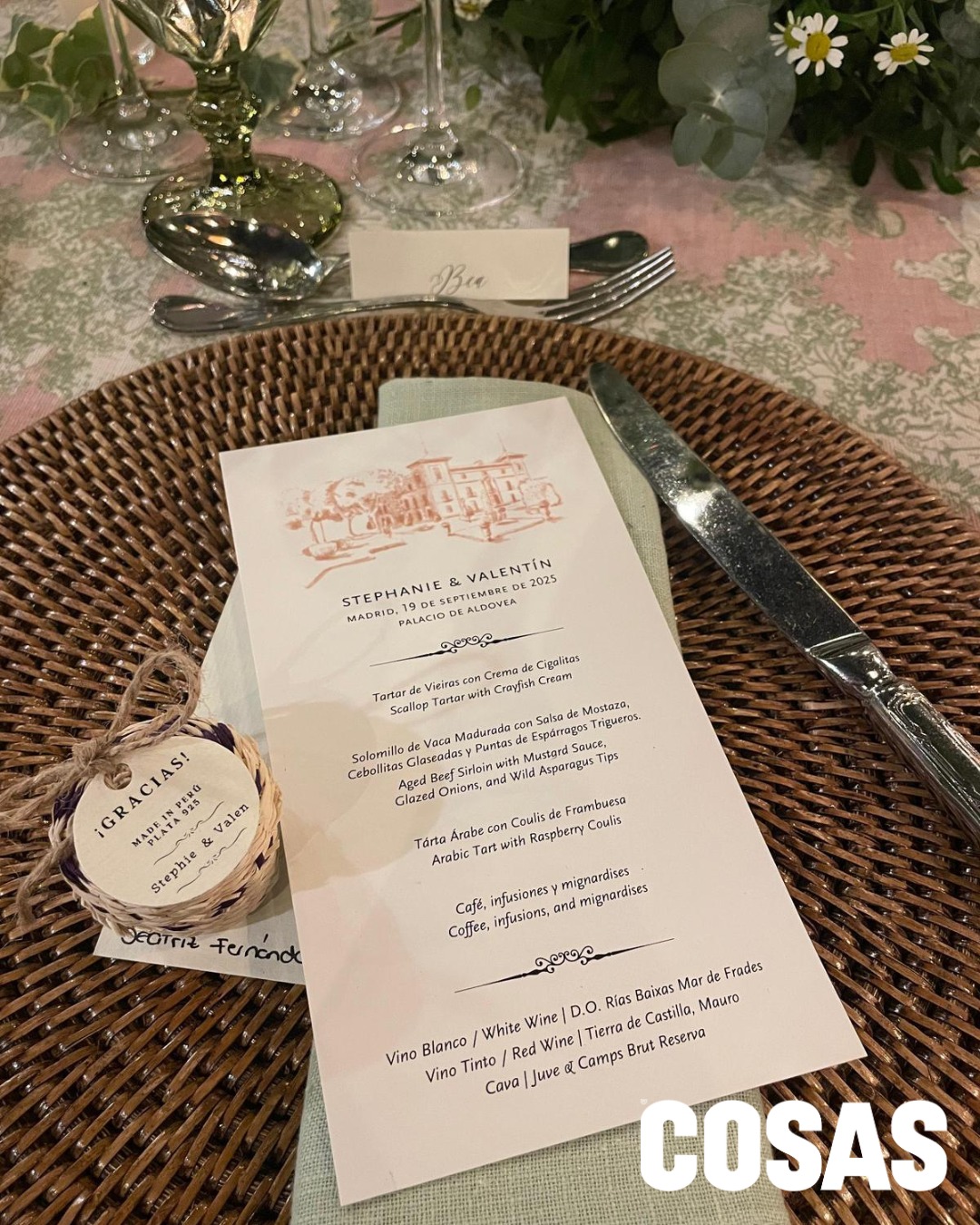 invitación Stephanie Cook Elera y Valentín Álvarez Martínez