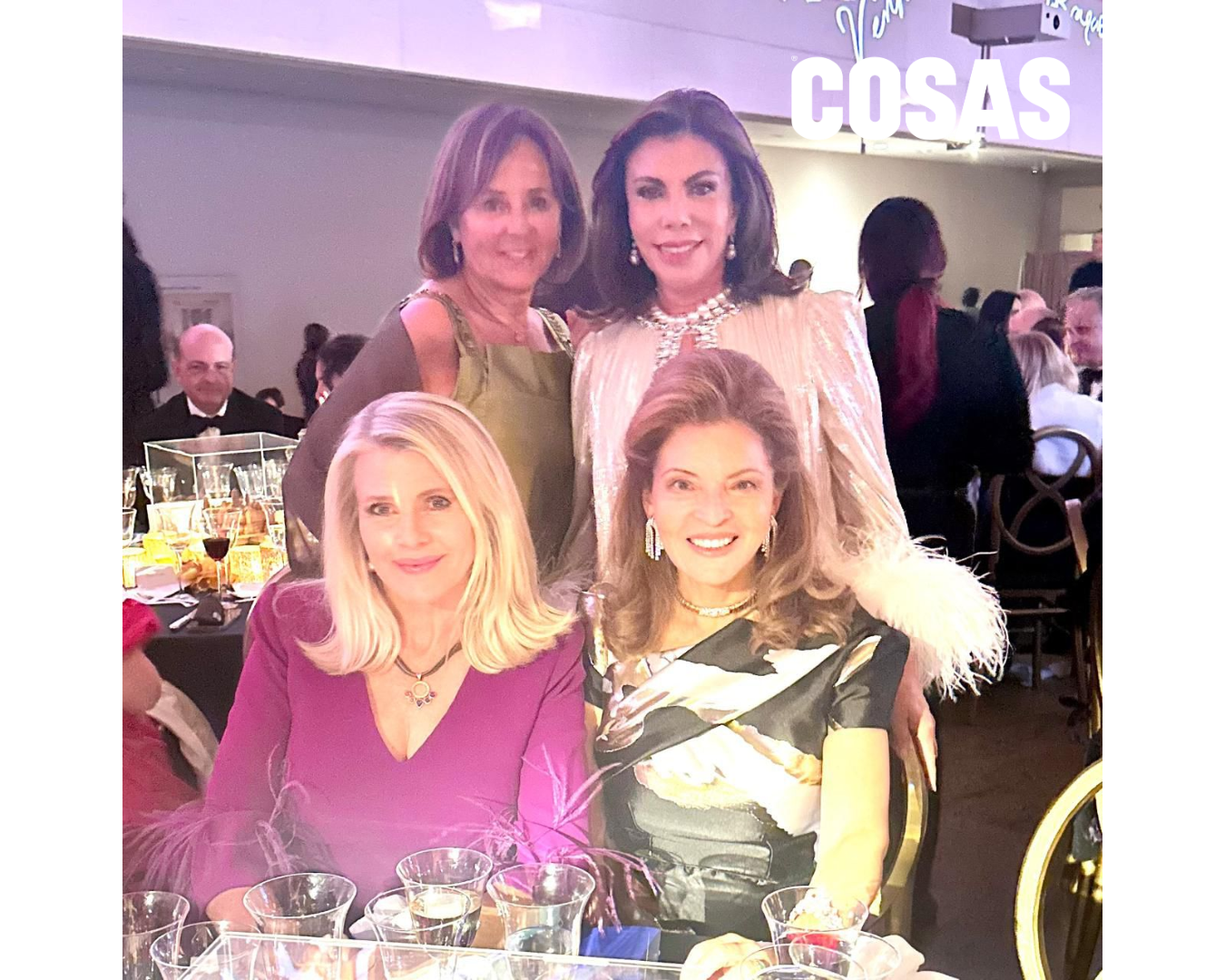 Atrás_ Ana María Guiulfo y Melissa León de Peralta. Adelante_ Nina Wendelboe y Marcela Ganoza Bombieri