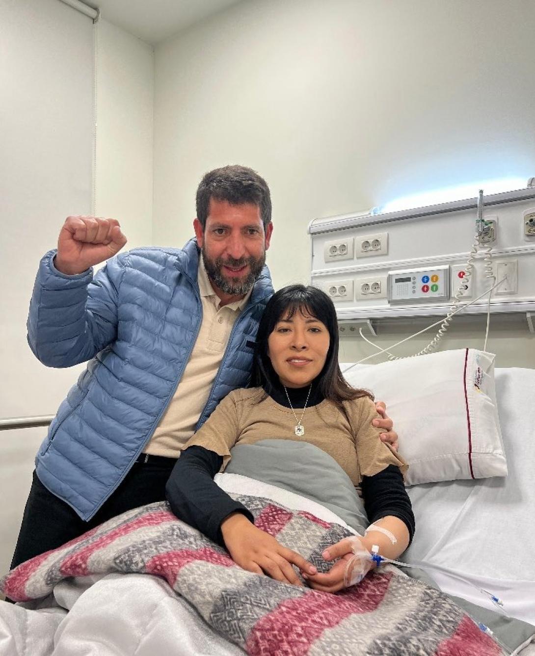 Raúl Noblecilla y Betssy Chávez.