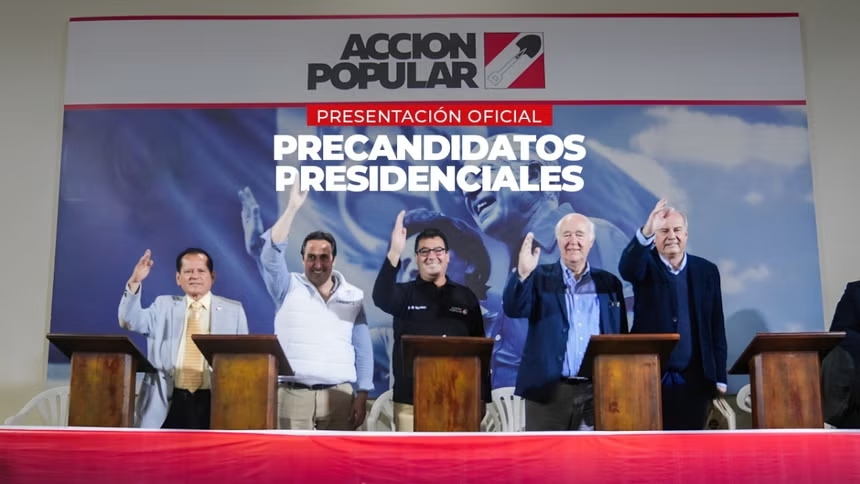 Los precandidatos de Acción Popular exponen sus propuestas en el debate previo a las internas, en medio de un proceso marcado por tensiones y cuestionamientos.