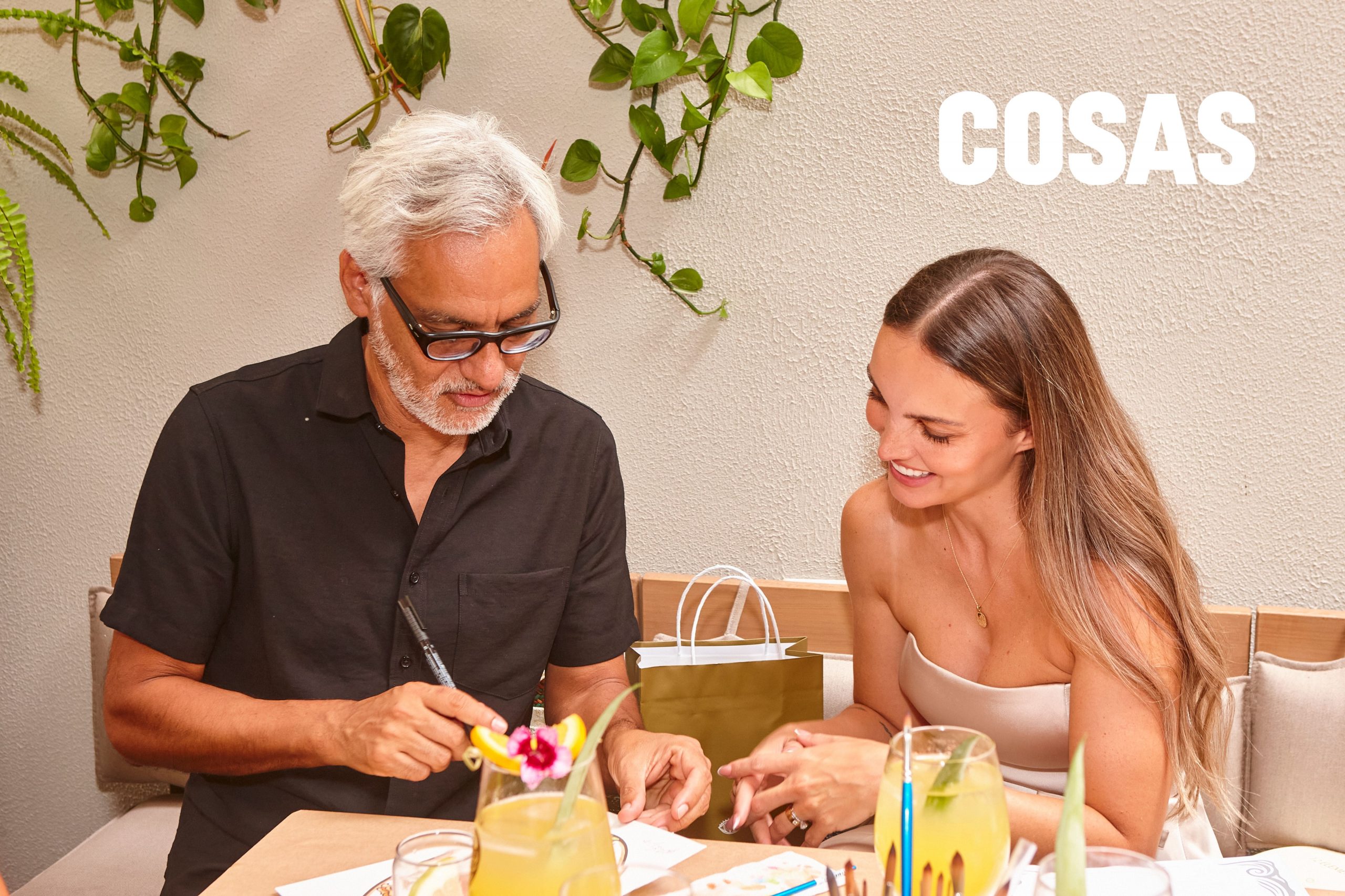 Fito Espinosa con Carol Reali. 