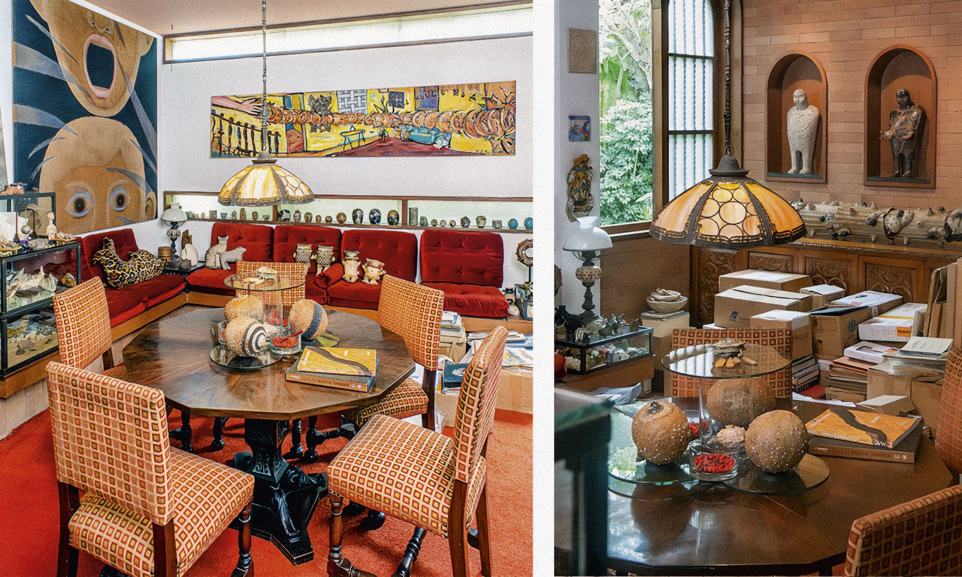 La casa de Carlos Runcie Tanaka, un espacio vivido entre obras, objetos y memorias, donde el arte formaba parte natural de lo cotidiano.