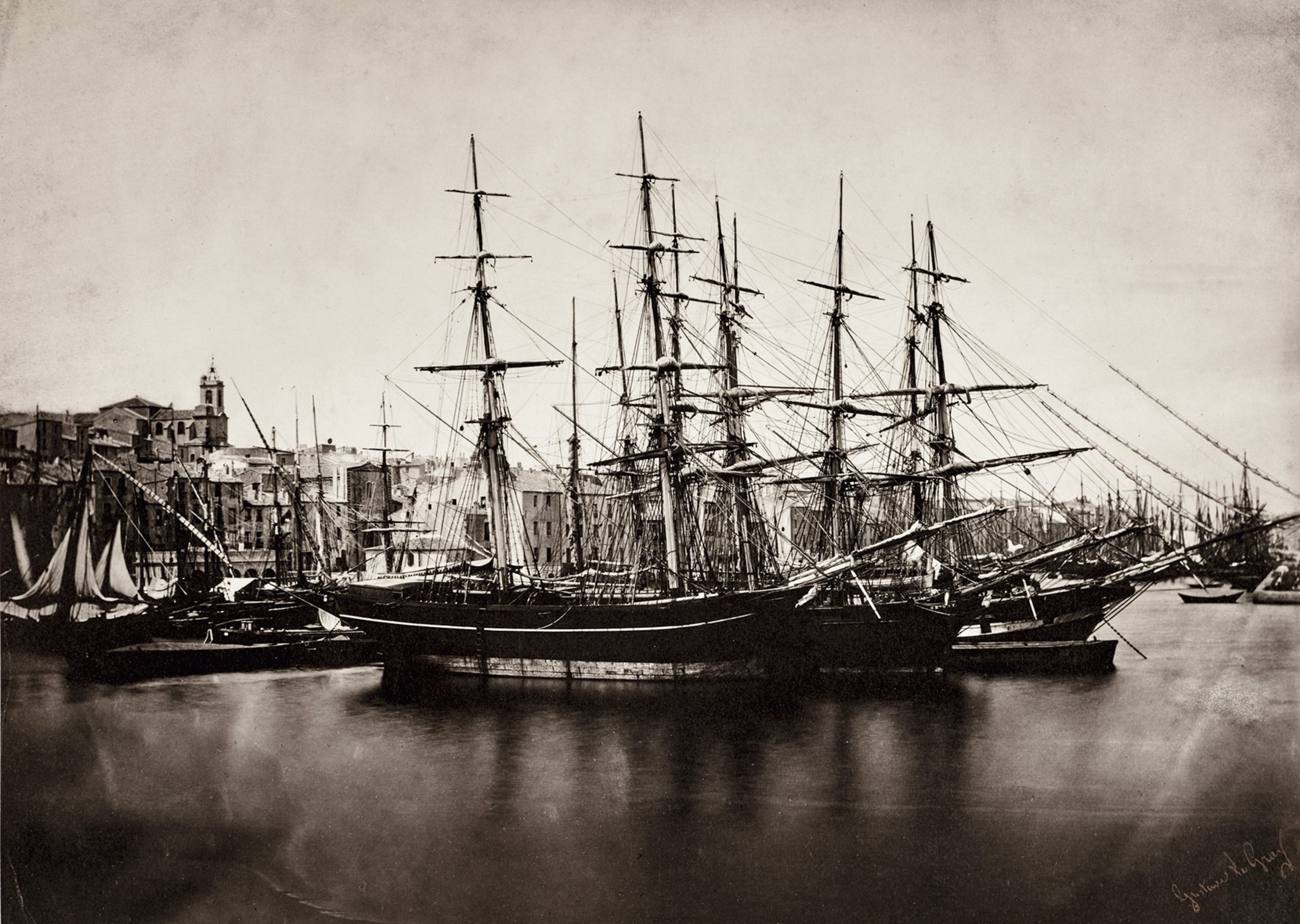 The Tugboat, fotografía de Gustave Le Gray tomada en 1857.